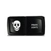 CH4x4 Rocker Switch V2 Pirate Lights Symbol 4 - Horizontal - Blue LED view 1