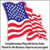 American Flag Soaring Eagle Large Decal 24" view 2