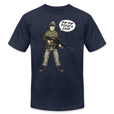 Spreadshirt Battlefield Friends Noob Men's Jersey T-Shirt, S, Navy