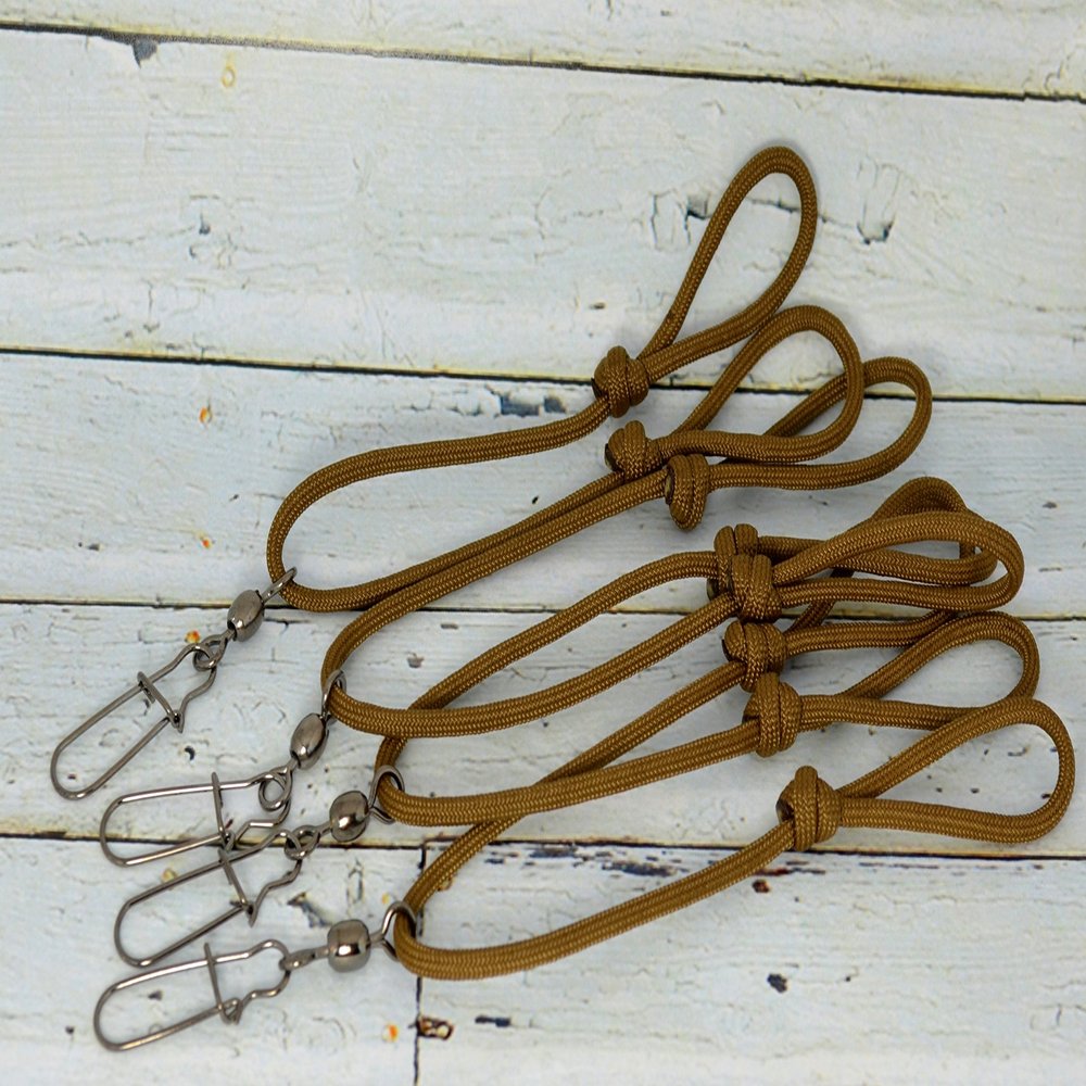 Hauler Add-on Call Twin Loops - Duck Goose Call Lanyard Add-on - Coyote Brown - Made in USA -4/pack