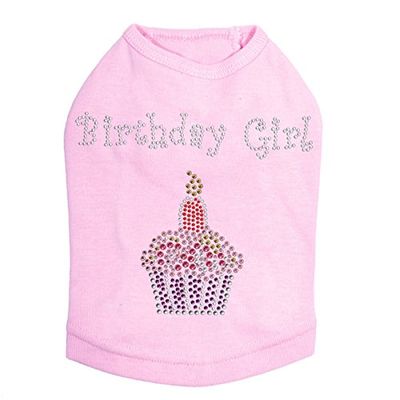 Birthday Girl Dog Shirt 2XL Pink