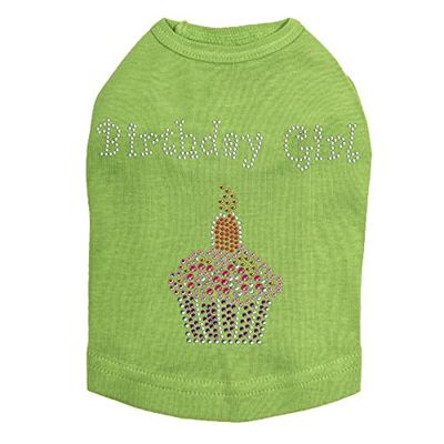 Birthday Girl Dog Shirt 3XL Lime Green