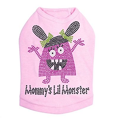 Mommy's Lil Monster Pink - Dog Shirt, XL Pink