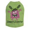 Mommy's Lil Monster Pink - Dog Shirt, 4XL Lime Green view 1