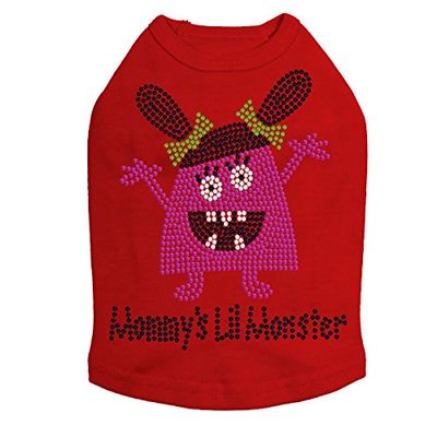Mommy's Lil Monster Pink - Dog Shirt, 4XL Red
