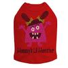 Mommy's Lil Monster Pink - Dog Shirt, 4XL Red view 1