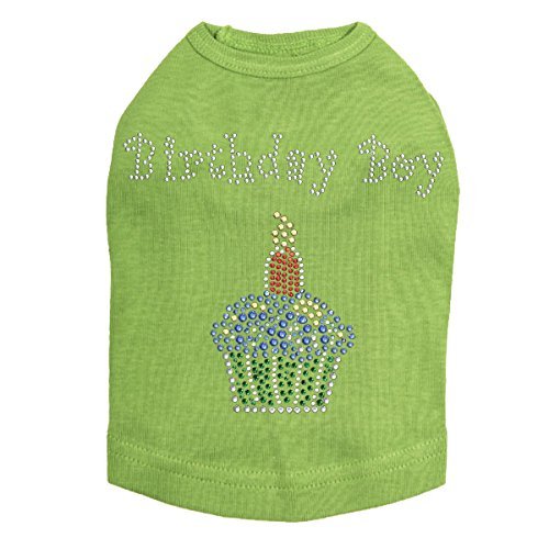 Birthday Boy Dog Shirt S Lime Green