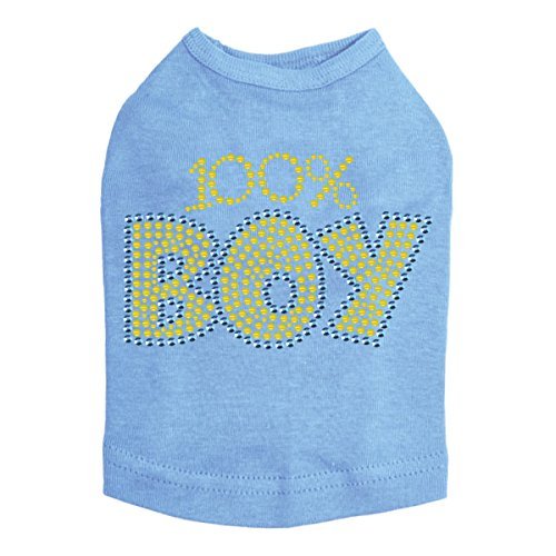 100% Boy Dog Shirt 4XL Blue