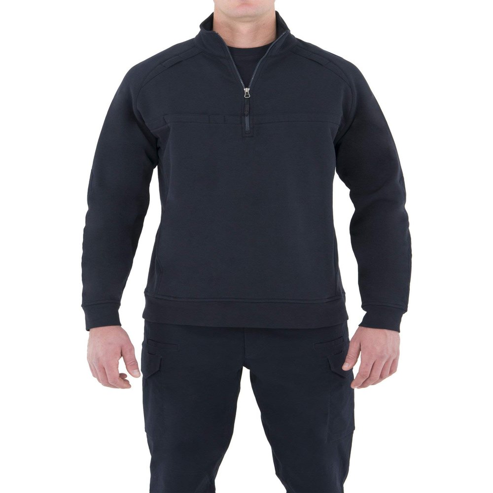 First Tactical Men's Cotton Job Quarter Zip Shirt, Midnight Navy, 3X-Large, Tall