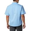 Columbia NCAA North Carolina Tar Heels Men's Tamiami Short Sleeve Shirt, Small, NC - White Cap view 2