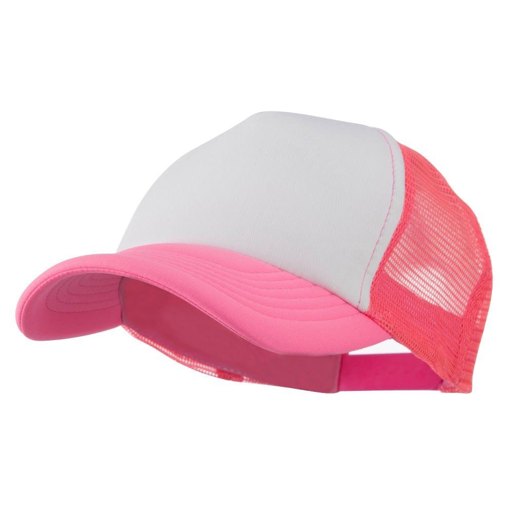 Cotton Trucker Cap-Neon Pink OSFM