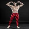 DRSKIN Mens Compression Pants Tights Leggings Sports Baselayer Running Athletic Workout Active (DMRB03, S) Red view 3