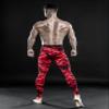 DRSKIN Mens Compression Pants Tights Leggings Sports Baselayer Running Athletic Workout Active (DMRB03, S) Red view 4