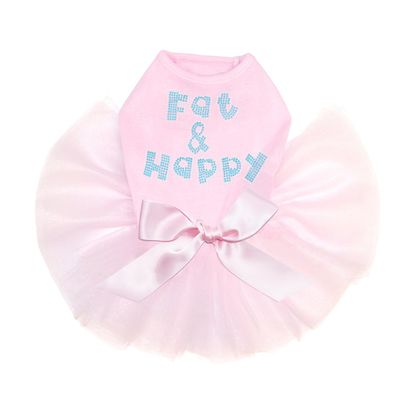 Fat & Happy - Dog Tutu Dress, L Pink