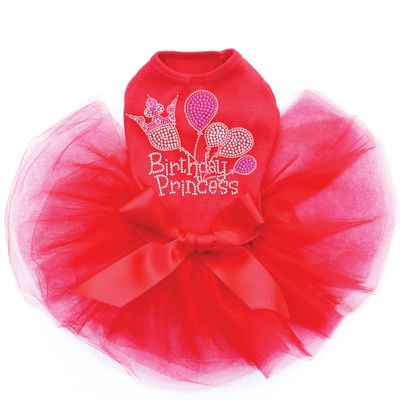 Birthday Princess - Dog Tutu Dress, 2XL Red