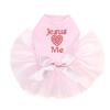 Jesus Loves Me - Dog Tutu Dress, M Pink view 1