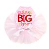 Cutest Big Sister - Dog Tutu Dress, XL Pink view 1