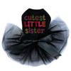 Cutest Little Sister - Dog Tutu Dress, 2XL Black view 1
