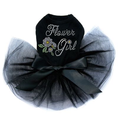 Flower Girl - Dog Tutu Dress, 3XL Black