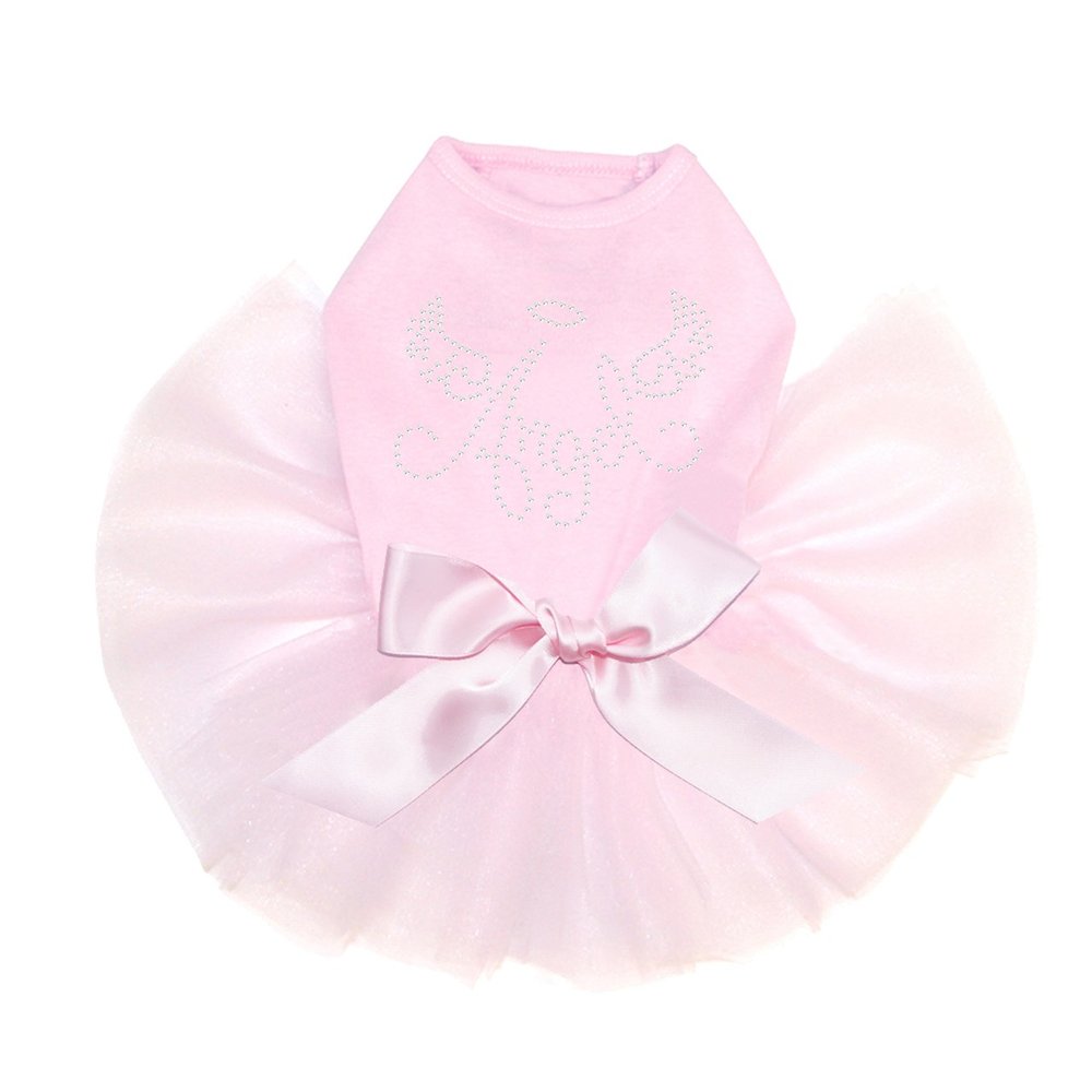 Angel with Wings - Dog Tutu Dress, XXS Pink