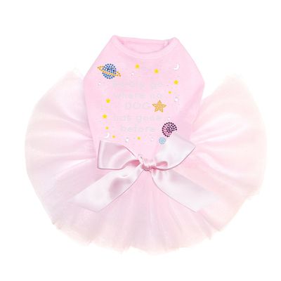 Boldly Go Where No Dog Has Gone Before - Dog Tutu Dress, 3XL Pink