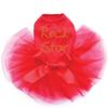 Rock Star - Gold - Dog Tutu Dress, L Red view 1