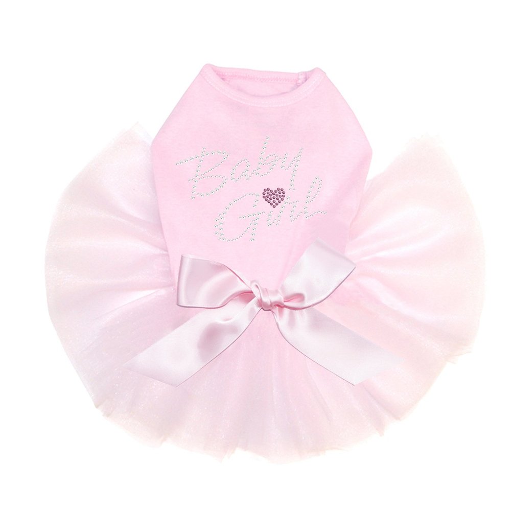 Baby Girl - Dog Tutu Dress, S Pink