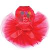 It's My Birthday - Dog Tutu Dress, XXS Red view 1