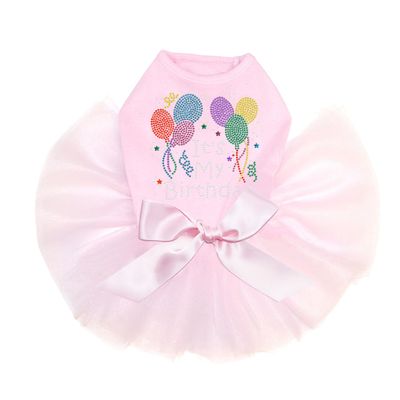 It's My Birthday - Dog Tutu Dress, S Pink