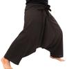 RaanPahMuang Thicker Muang Cotton Java Wrap Tie Waist Baggy Mao Pant, X-Large, Bistre Brown view 1