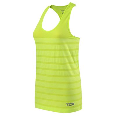 TCA Women's Quickdry SuperKnit Engineered Running Vest Top & Training Tank - Volt, Large