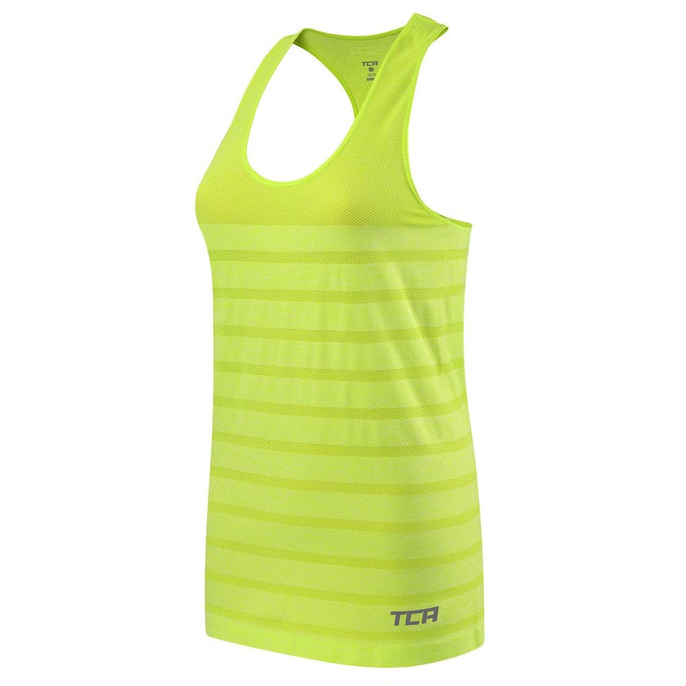 TCA Women's Quickdry SuperKnit Engineered Running Vest Top & Training Tank - Volt, Large