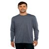 Next Level Men's Performance Blended Long Sleeve Jersey, Small, Indigo view 1