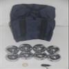 BuyBocceBalls Listing - 73mm Metal Bocce/Petanque Set with Silver Balls and Heavy Duty Black Nylon Bag - Single view 2