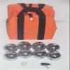 BuyBocceBalls Listing - 73mm Metal Bocce/Petanque Set with Silver Balls and Heavy Duty Orange Nylon Bag - Single view 4