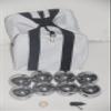 BuyBocceBalls Listing - 73mm Metal Bocce and Petanque Set with Silver Balls and Heavy Duty White Nylon Bag - Single view 4
