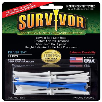 Greenkeepers Survivor Golf Driver Tee, 3 1/4"
