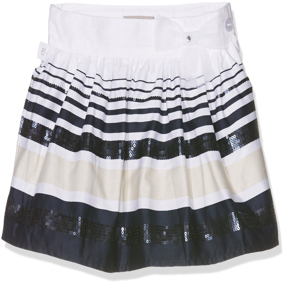 Girls Satin Stripde Skirt (10)