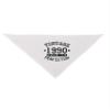 TOOLOUD 30th Birthday Vintage Birth Year 1990 Printed White Dog Bandana 26" view 1