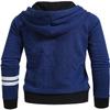 NE PEOPLE Womens Long Sleeve Zip Up Jacket Hoodie with Stripe Print Detail-RoyalBlue-M view 3