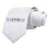 TOOLOUD Happy FaceText Bubble Printed White Neck Tie view 1