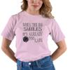 Go All Out XX-Large Pink Adult When The DM Smiles It's Already Too Late Funny T-Shirt view 2