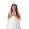 Gemstone Tiara First Communion Veil view 1