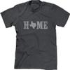 Blittzen Mens T-Shirt Home Texas State O, M, Charcoal view 1