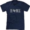 Blittzen Mens T-Shirt Home Texas State O, L, Navy Blue view 1