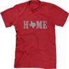Blittzen Mens T-Shirt Home Texas State O, S, Red view 1