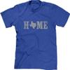 Blittzen Mens T-Shirt Home Texas State O, M, Royal Blue view 1