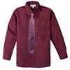 Spring Notion Boys Dress Shirt and Tie Set 16 Burgundy view 1