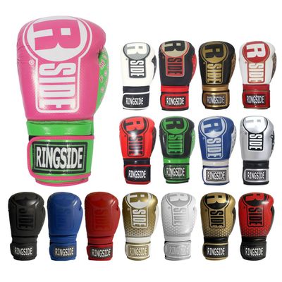 Ringside Apex Flash Sparring Gloves, IMF-Tech Boxing Gloves with Secure Wrist Support, Synthetic Boxing Gloves for Men and Women, Pink and Lime, 14 Oz