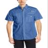 Columbia Men's Standard Bonehead Short Sleeve Shirt, Vivid Blue, X-Large view 1
